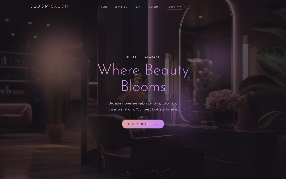 A finished site, built by Respawn Design