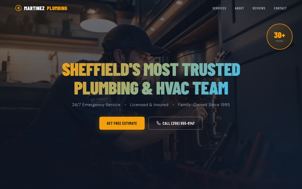 Martinez Plumbing website